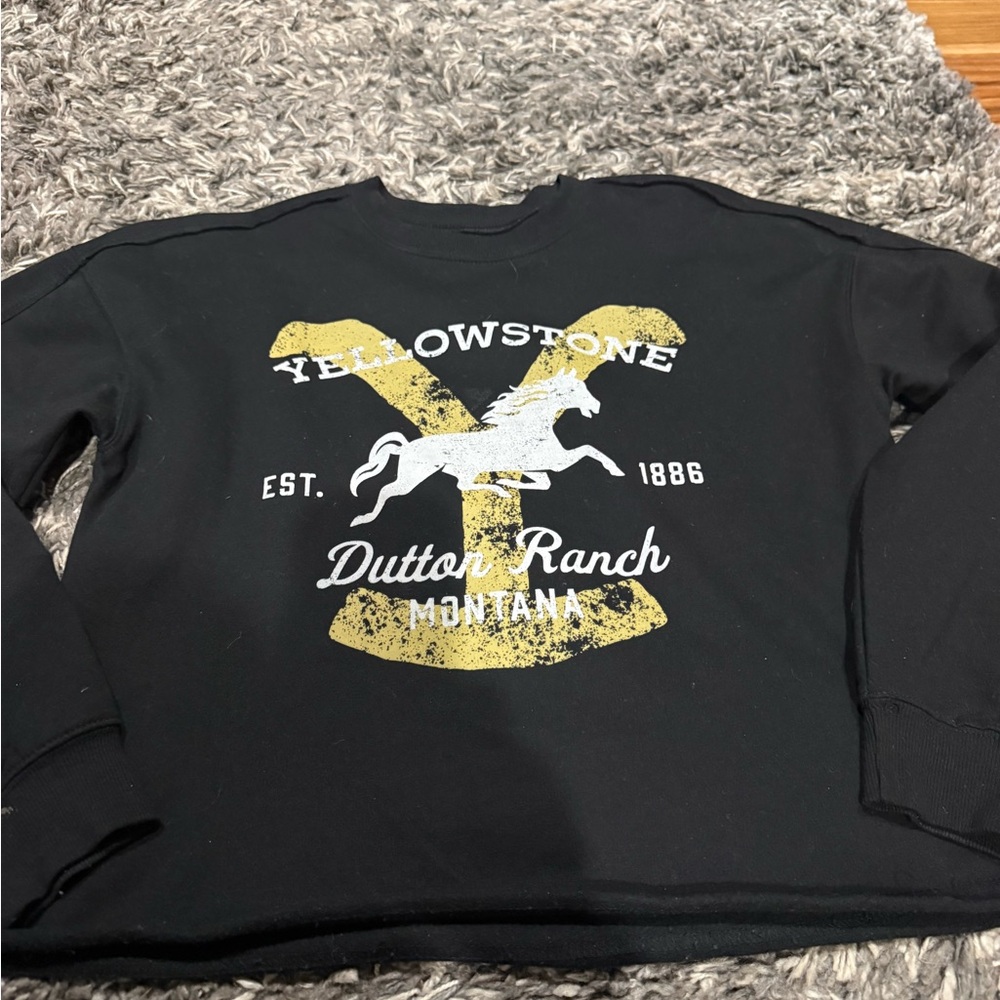Yellowstone Dutton Ranch Black Sweatshirt